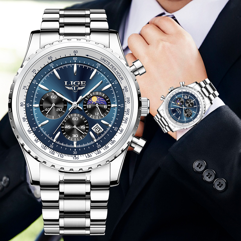 Luxury Watch Magazine - Lige Merk Luxe Quartz Man Horloge