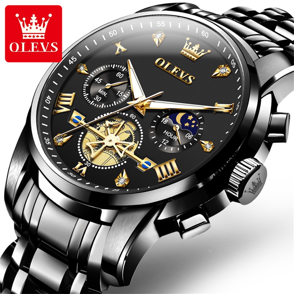 OLEVS Gloednieuwe luxe chronog - Luxury Watch Magazine recensie en prijs
