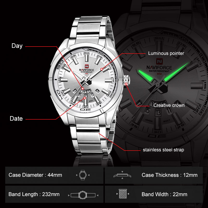 NAVIFORCE Merk Mannen Horloges - Luxury Watch Magazine recensie en prijs